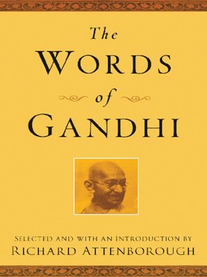 cover image of The Words of Gandhi